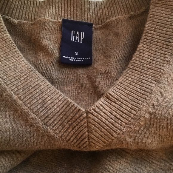 Gap V Neck Cotton Blend Sweater (B) - Picture 6 of 6
